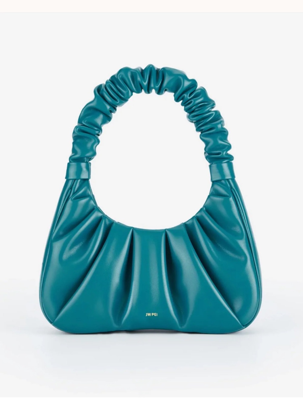 NWT/B JW PEI Gabby Ruched Hobo Bag Peacock